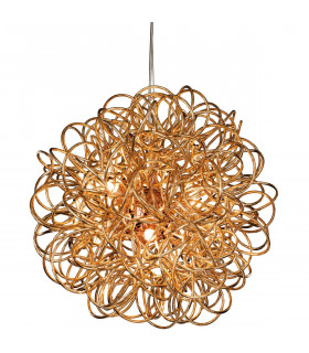 Stella 6 Light Ribbon Ceiling Pendant Copper