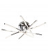 Caprice Integrated LED 5 Light Flush Light Chrome