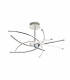 Caprice Integrated LED Semi Flush Light Chrome