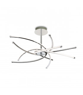 Caprice Integrated LED Semi Flush Light Chrome