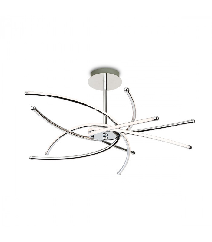 Caprice Integrated LED Semi Flush Light Chrome