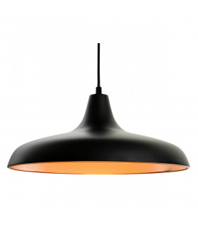 Curtis 1 Light Dome Ceiling Pendant Black