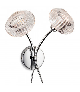 Lisbon 2 Light Indoor Wall Light Chrome