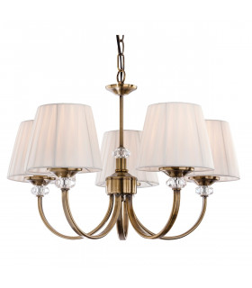 Langham 5 Light Multi Arm Chandelier Antique Brass