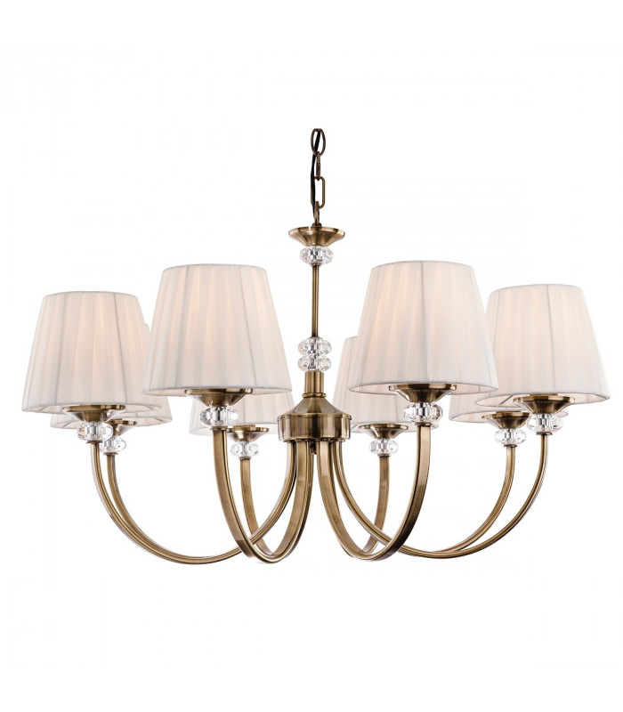 Langham 8 Light Multi Arm Chandelier Antique Brass