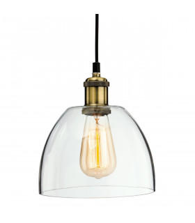 Empire 1 Light Ceiling Pendant Antique Brass