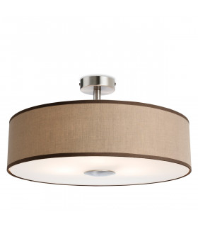 Madison 3 Light Semi Flush Light Taupe
