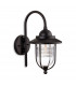Oregon 1 Light Outdoor Wall Lantern Black IP44