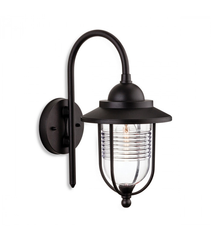 Oregon 1 Light Outdoor Wall Lantern Black IP44