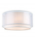 Chicago 3 Light Flush Light Cream