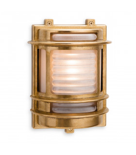 Nautic 1 Light Outdoor Wall Light Brass