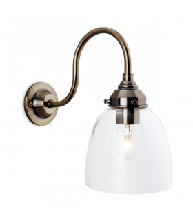 Victoria 1 Light Wall Light Antique Brass