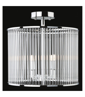 Rialto 4 Light Semi Flush - Round Chrome