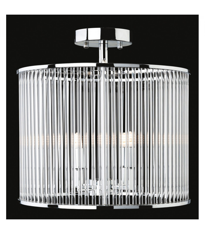 Rialto 4 Light Semi Flush - Round Chrome