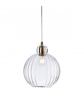 Victory 1 Light Globe Ceiling Pendant Antique Brass