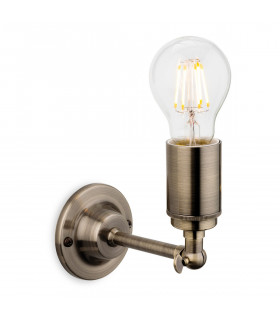 Indy 1 Light Indoor Candle Wall Light Antique Brass