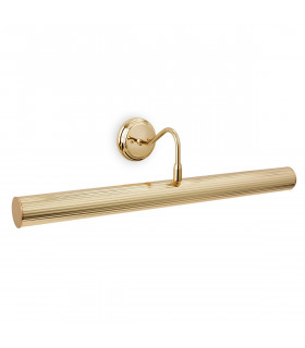 Reeded 4 Light Picture Wall Light Polished Brass