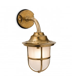 Nautic 1 Light Outdoor Wall Light Brass