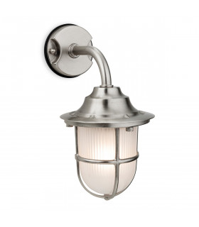 Nautic 1 Light Outdoor Wall Light Nickel