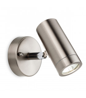 Sprint LED 1 Light Single Outdoor Wall Light Spotlight Stainless Steel IP44