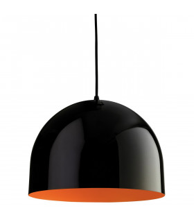 House 1 Light Dome Ceiling Pendant Black