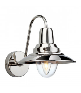 Fisherman 1 Light Indoor Dome Wall Light Chrome