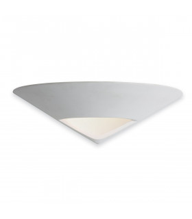 Ceramic 1 Light Indoor Wall Uplighter - 100w Unglazed