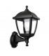Palma Outdoor PIR Motion Sensor Wall Lamp Black IP44