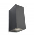 Hawk Outdoor Up Down Twin Light Graphite IP54