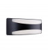 Santos Outdoor Integrated LED Flush Wall Light Rectangle Black IP65