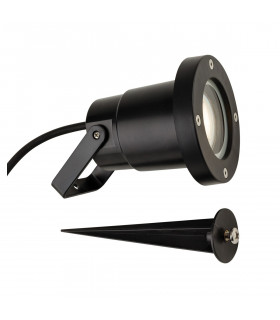 Monza Outdoor Wall & Spike Light Black IP54.-2