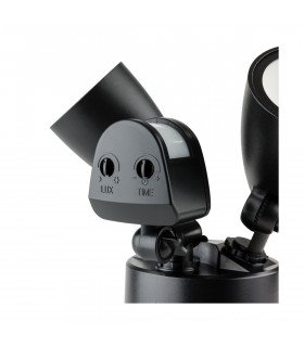 Security Outdoor Integrated LED PIR Motion Sensor Twin Wall Spotlight Black IP54-2