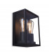 Houston Outdoor Flush Box Wall Light Black IP44-2