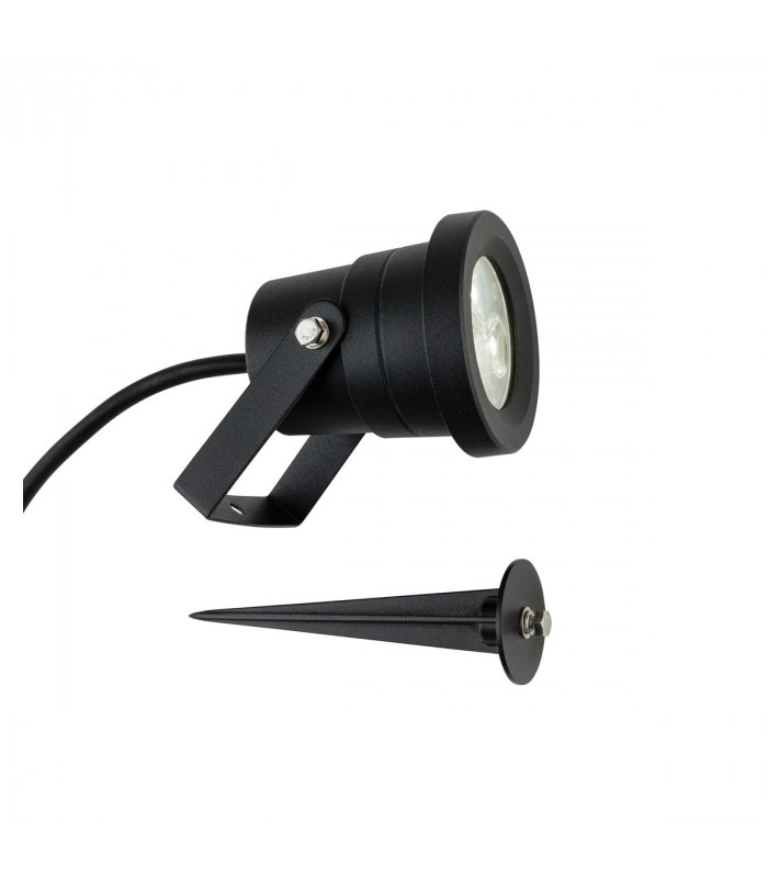 Hayes Outdoor Integrated LED Wall & Spike Light Black IP65-2
