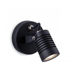 Veron Outdoor Integrated LED Spotlight Black IP65
