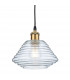 Logan Dome Pendant Light Antique Brass with Clear Glass