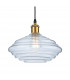 Logan Dome Pendant Light Antique Brass with Clear Glass