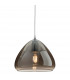 Willis Dome Pendant Light Chrome with Smoked Glass