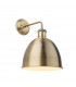 Genoa Industrial Dome Wall Light Antique Brass