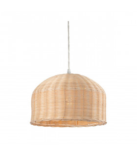 Dome Pendant Light Natural Rattan