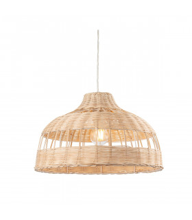 Dome Pendant Light Natural Rattan