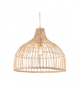 Dome Pendant Light Natural Rattan
