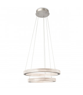 Diamond LED Pendant Light Aluminium with Prismatic Diffuser-2