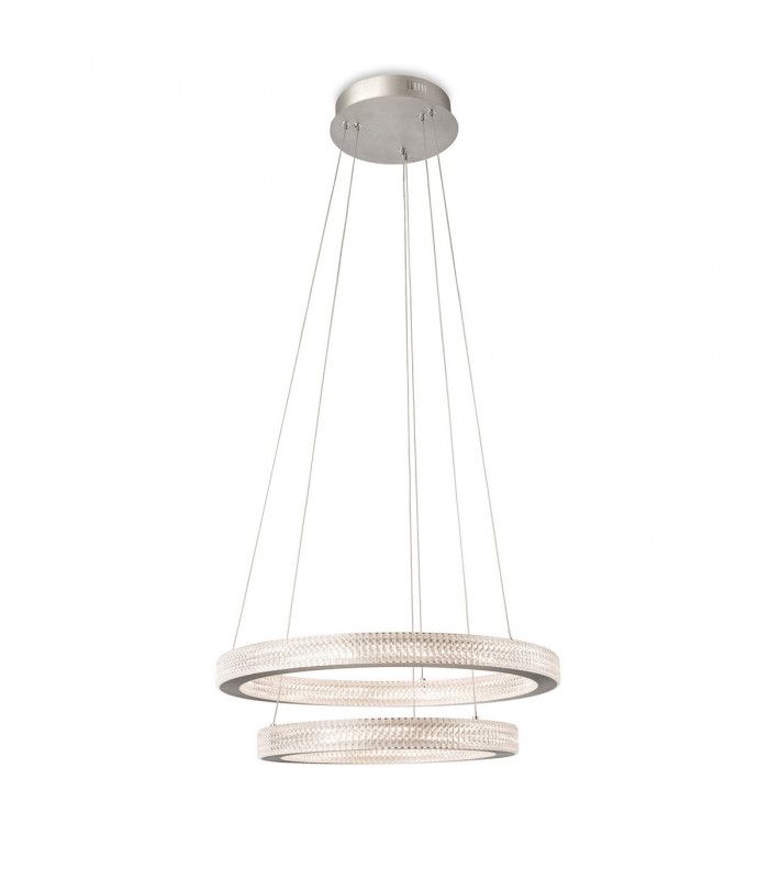Diamond LED Pendant Light Aluminium with Prismatic Diffuser-2