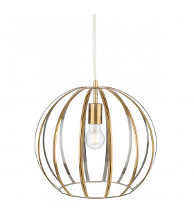Lincoln Pendant Light Antique Brass with Clear Glass