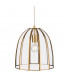 Lincoln Pendant Light Antique Brass with Clear Glass
