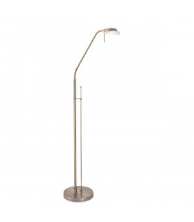 Madrid LED Reading Floor Lamp Antique Brass