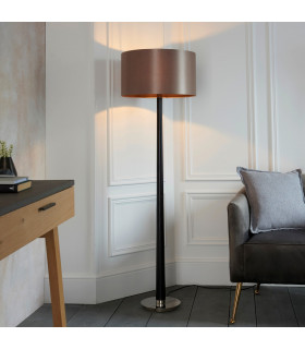 Corvina 1 Light Floor Lamp Wood-1