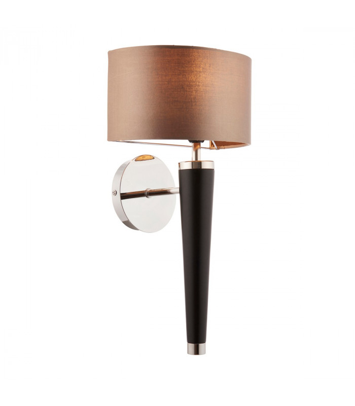 Corvina 1 Light Indoor Wall Light Wood & Silver
