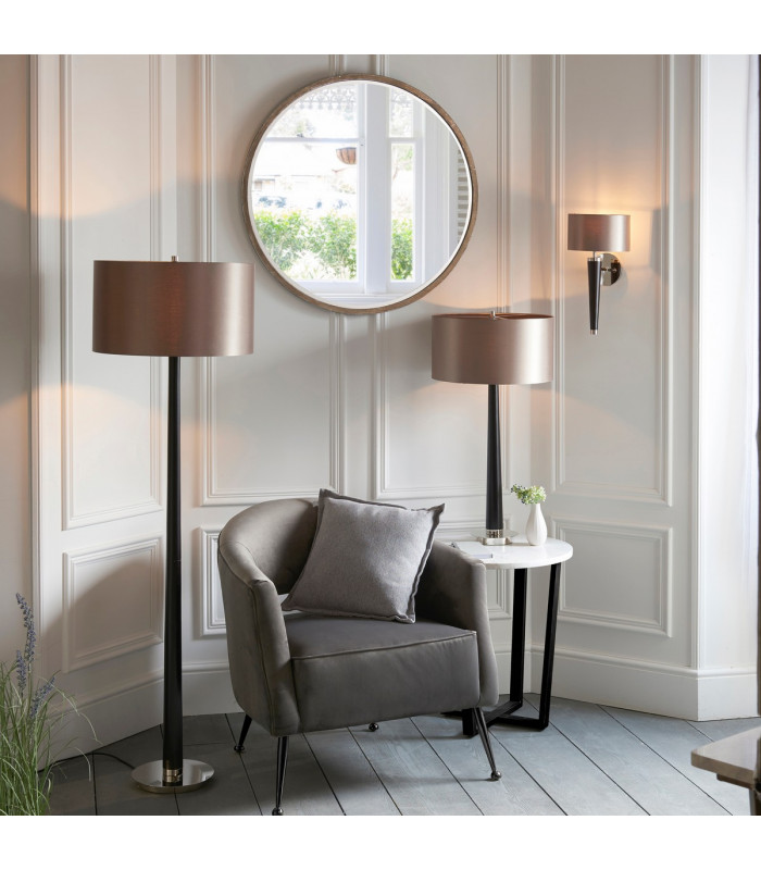 Corvina 1 Light Indoor Wall Light Wood & Silver-2
